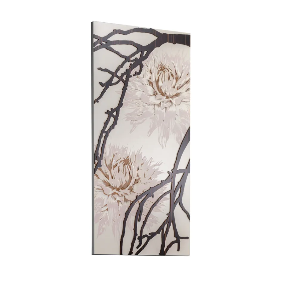 Billede Lavet med Laser med Dahlia Flower Lavet i Italien - Taka Viadurini