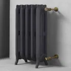 Design radiator 5 glatte elementer i støbejern fra jorden op til 1062 W - barok Viadurini