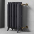 Design radiator 5 glatte elementer i støbejern fra jorden op til 914 W - barok