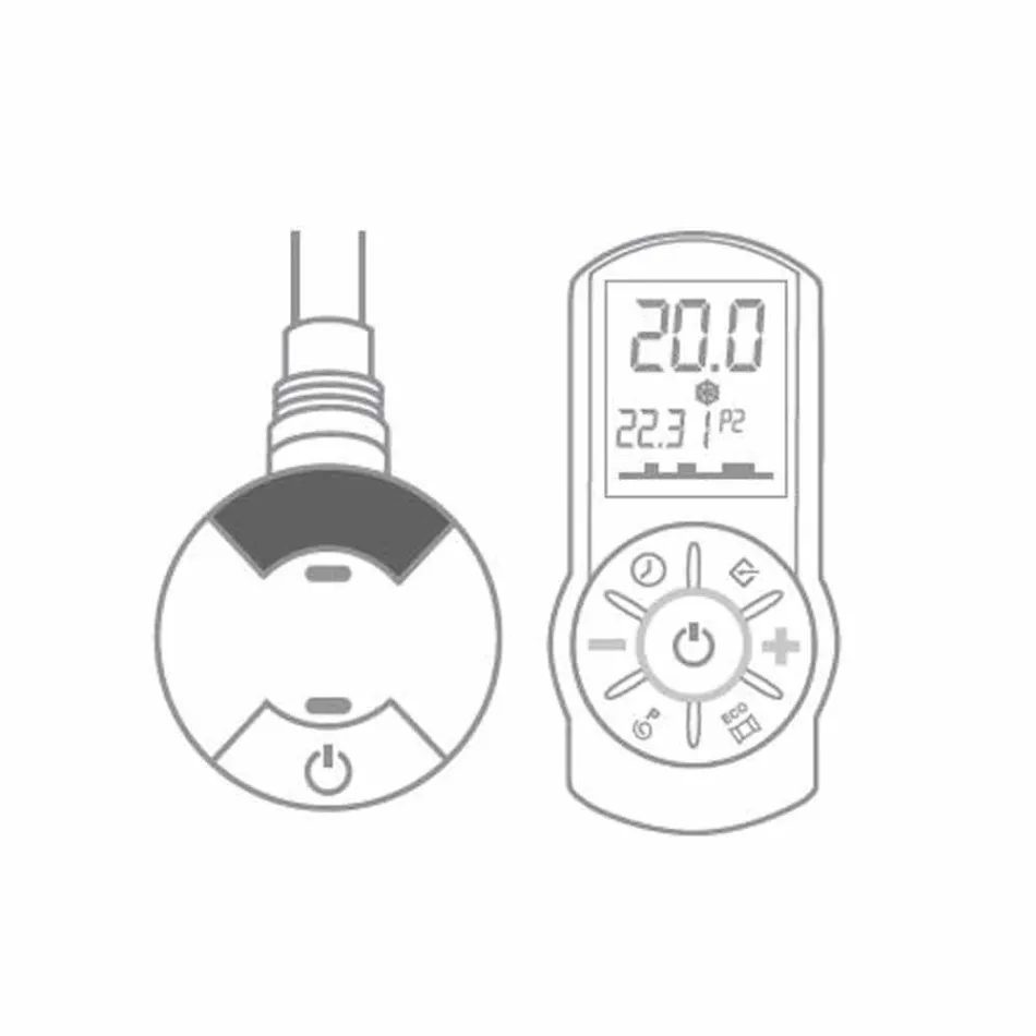 Moderne design stålvæg elektrisk radiator op til 1400 watt - sten Viadurini
