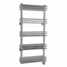 Moderne lodret vægdesign elektrisk radiator op til 700 watt - hylde Viadurini