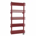 Moderne lodret vægdesign elektrisk radiator op til 700 watt - hylde Viadurini