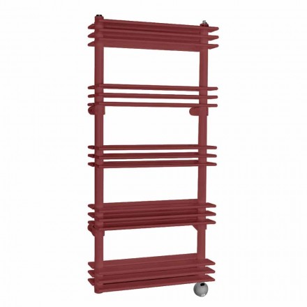 Moderne lodret vægdesign elektrisk radiator op til 700 watt - hylde Viadurini