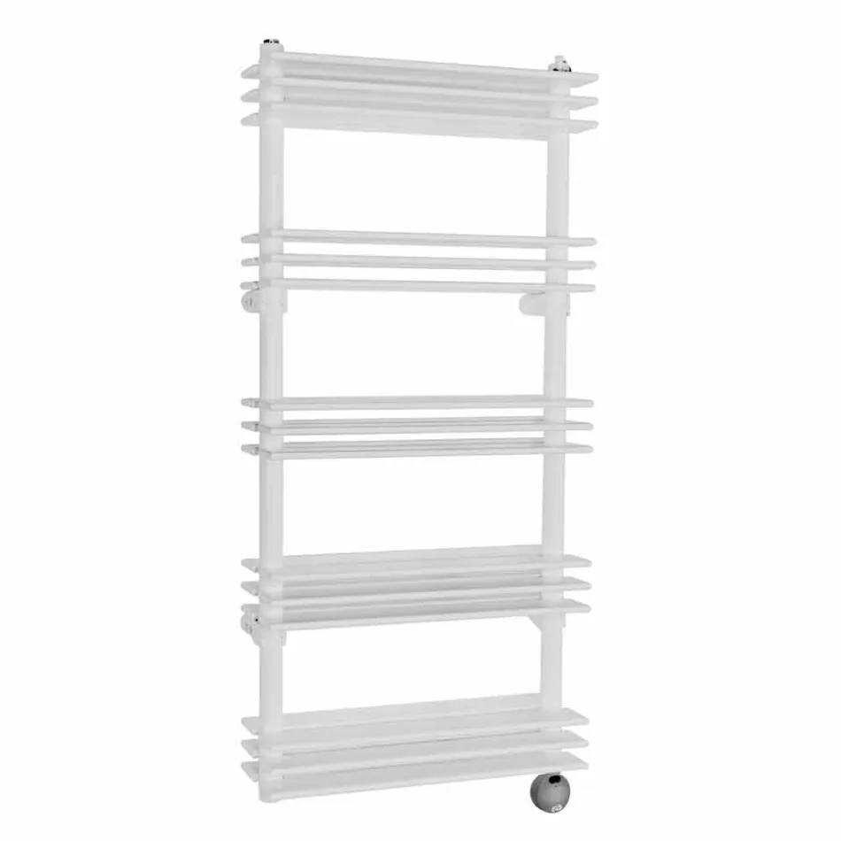 Moderne lodret vægdesign elektrisk radiator op til 700 watt - hylde Viadurini