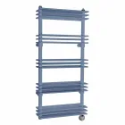 Moderne lodret vægdesign elektrisk radiator op til 700 watt - hylde Viadurini