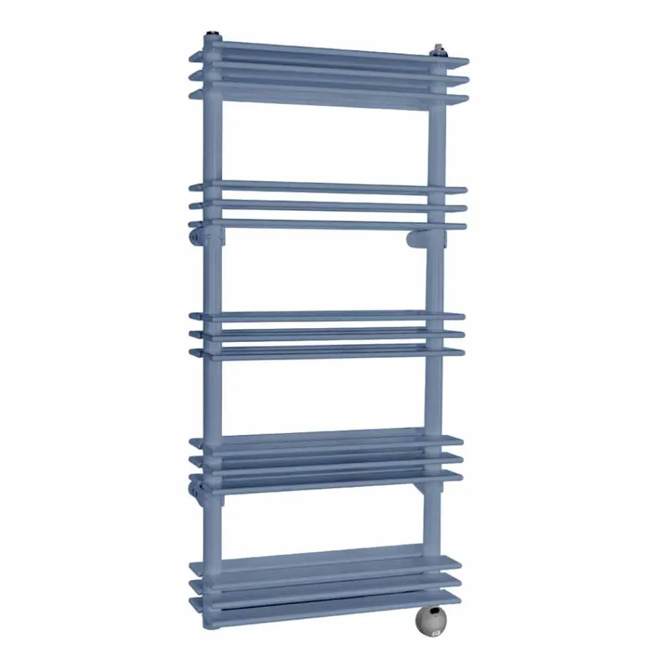 Moderne lodret vægdesign elektrisk radiator op til 700 watt - hylde Viadurini