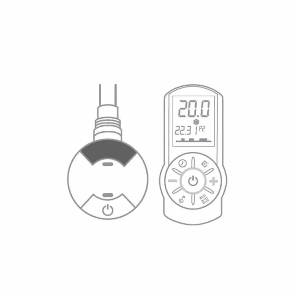 Elektrisk radiator med lodret design op til 1000 W - Flora Viadurini