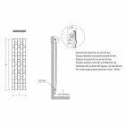 Moderne design stålhydraulisk vægkøler op til 1003 watt - sten Viadurini
