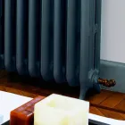 retro hydraulisk radiator støbejern i 3 søjler af Tiffany Scirocco H Viadurini