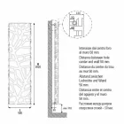 Lodret design hydraulisk radiator op til 903 W - Flora Viadurini