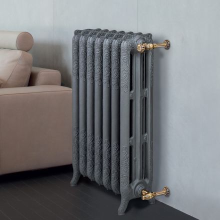 Dekoreret støbejernsradiator med 3 søjler - Vanillina Viadurini