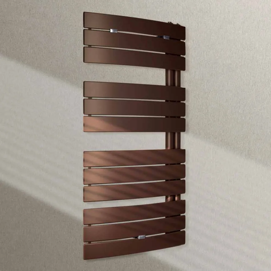 Farvet design opvarmet håndklestangsradiator Sejl fra Scirocco H Viadurini