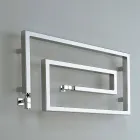 Cooler Hydraulisk krom opvarmet håndklædetørrere Snake Scirocco H, Design Viadurini