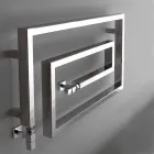 Cooler Hydraulisk krom opvarmet håndklædetørrere Snake Scirocco H, Design Viadurini