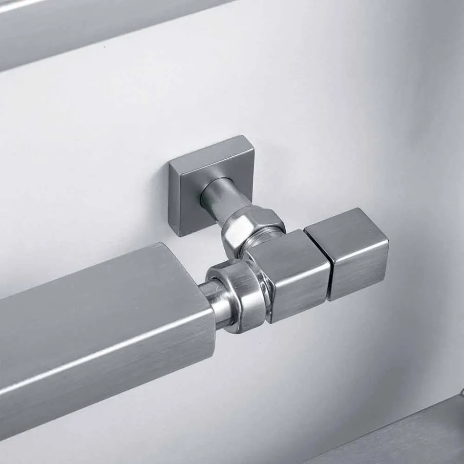 Cooler Hydraulisk krom opvarmet håndklædetørrere Snake Scirocco H, Design Viadurini