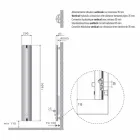 Radiator Design Aluminium Væg Radiator Hydraulisk 250 Watt - Stilus Viadurini