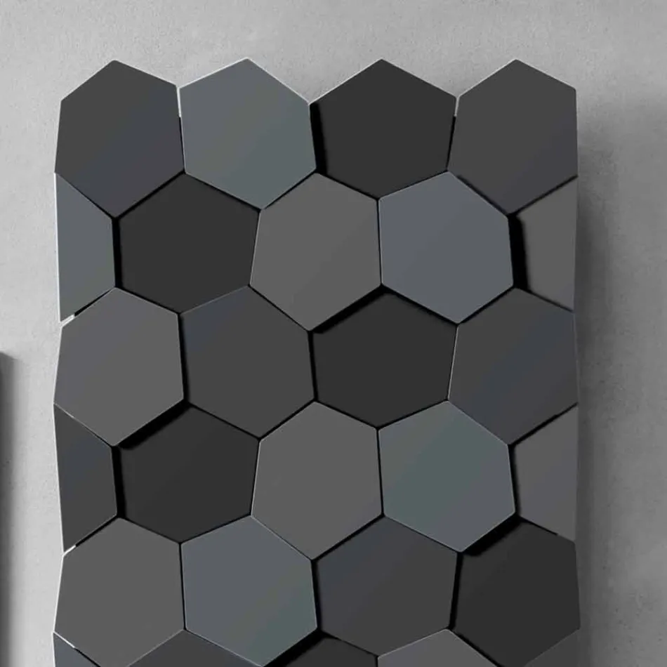 Moderat design radiator i stål lodret design 834 Watt - honning Viadurini