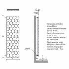 Moderat design radiator i stål lodret design 834 Watt - honning Viadurini