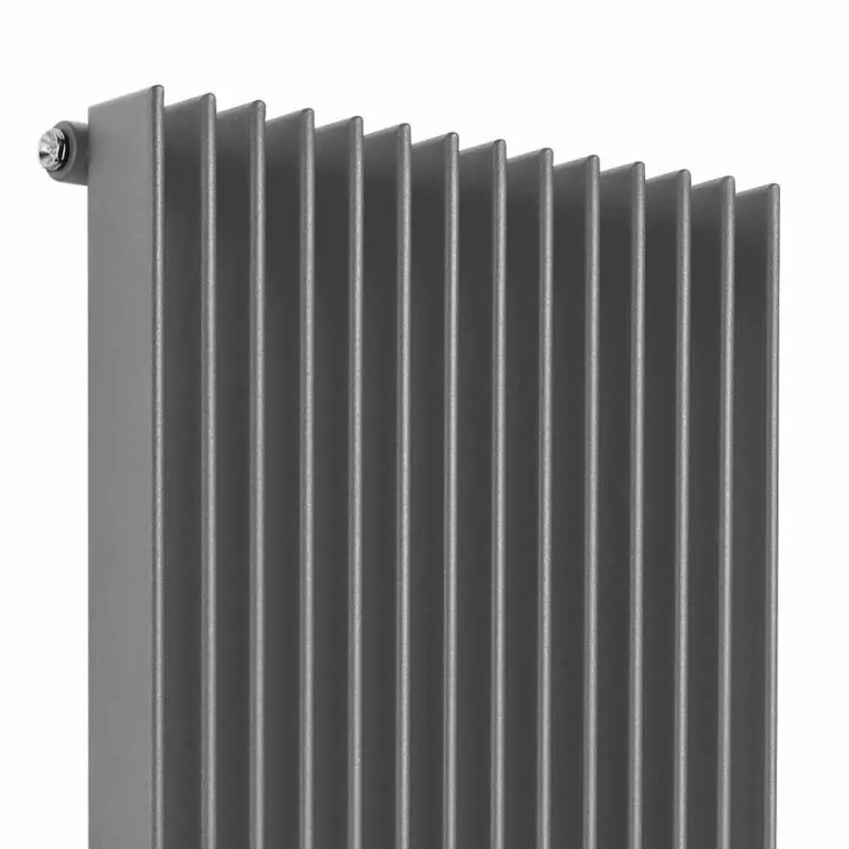 Lodret hydraulisk designradiator i farvet stål op til 1515 Watt - kondor Viadurini