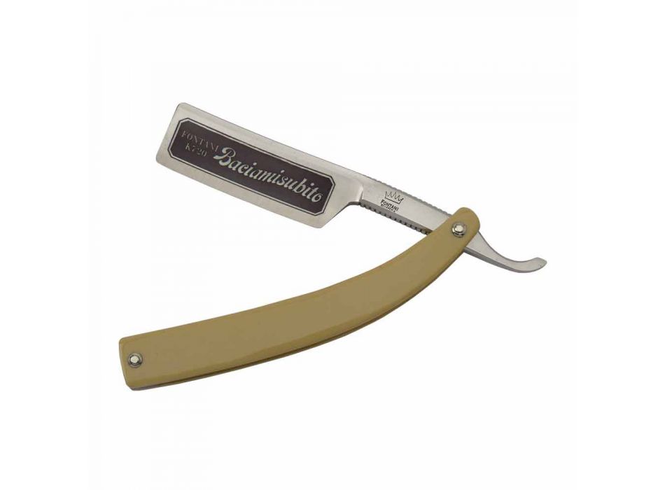 Frihånds barberkniv i stål og elfenbenharpiks Fremstillet i Italien - Mello Viadurini