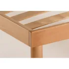 Piazza e Mezzo Sengebund Helt i Delta Økologisk bøgetræ 120x190 cm - Delta Viadurini