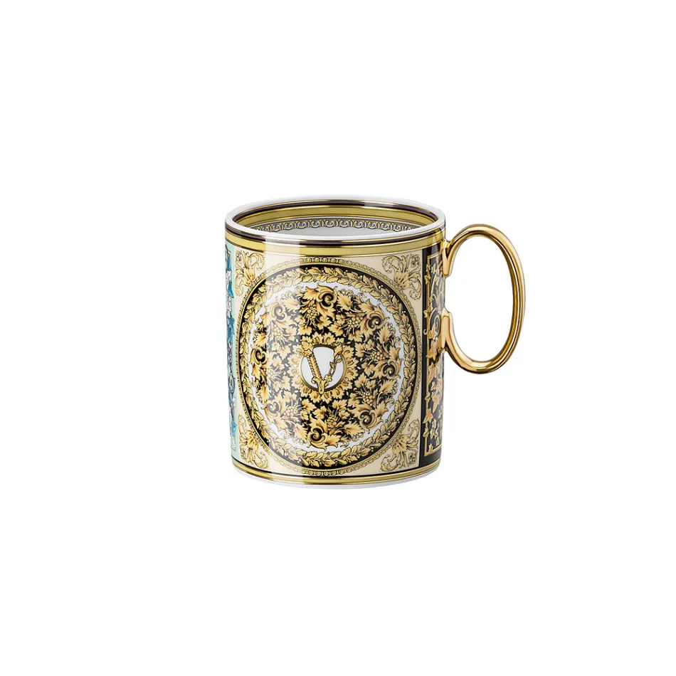Rosenthal Versace Barocco Mosaik 4 Glas med Porcelænsgreb - Mosaik Viadurini