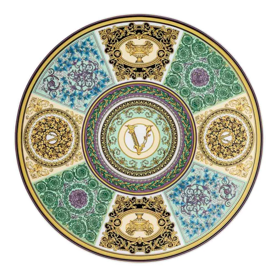Rosenthal Versace Barocco Mosaik Pladsholderplade Diameter 33 cm - Mosaik Viadurini