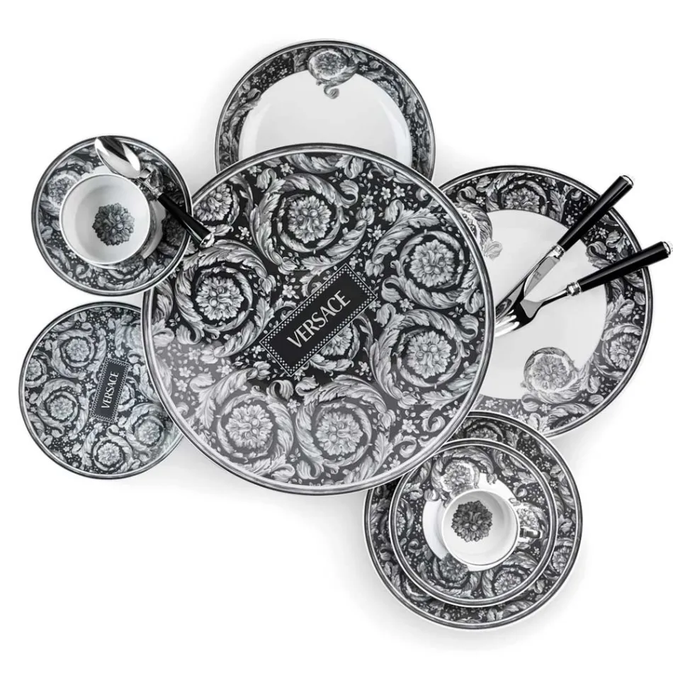 Rosenthal Versace barok bordplade tallerken Diameter 33 cm i porcelæn - barok Viadurini