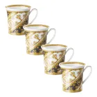 Rosenthal Versace I Love Baroque 4 glas med porcelænshåndtag - barok Viadurini