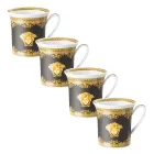 Rosenthal Versace I Love Baroque 4 glas med porcelænshåndtag - barok Viadurini