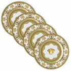Rosenthal Versace I Love Baroque 4 middagstallerkener Diameter 18 cm - Barok Viadurini