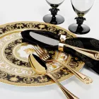 Rosenthal Versace I Love Baroque 4 middagstallerkener Diameter 18 cm - Barok Viadurini