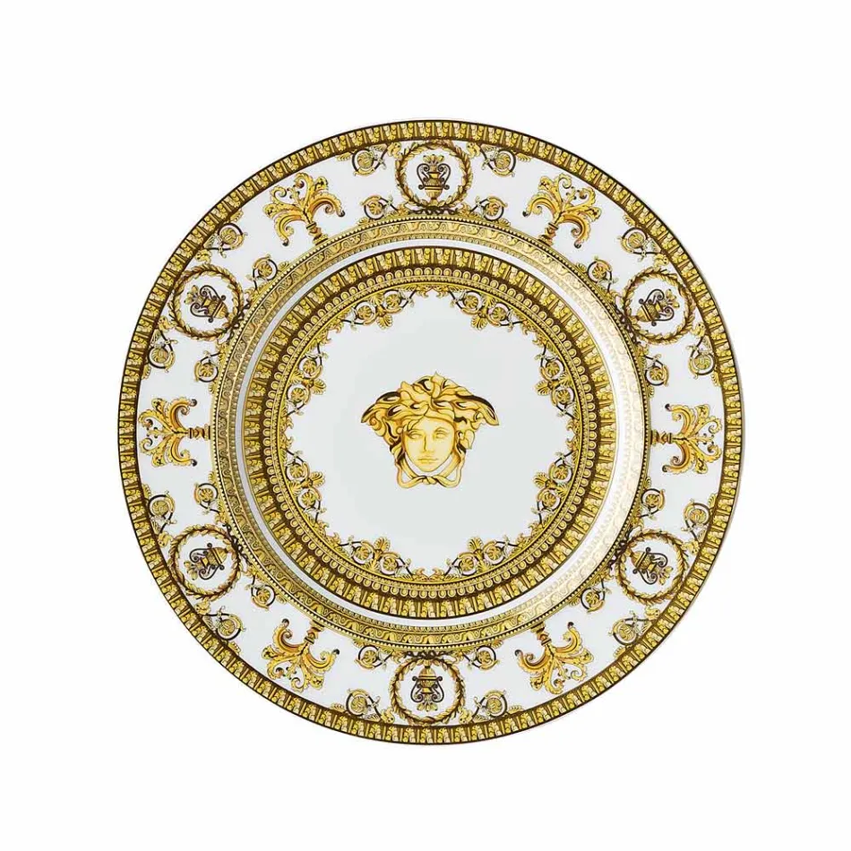 Rosenthal Versace I Love Baroque 4 middagstallerkener Diameter 18 cm - Barok Viadurini