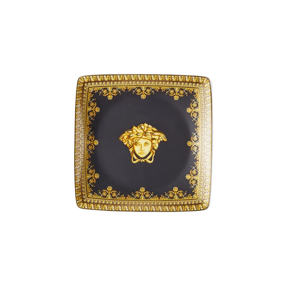 Rosenthal Versace I Love Baroque 6 flade firkantede porcelænsskåle - barok Viadurini