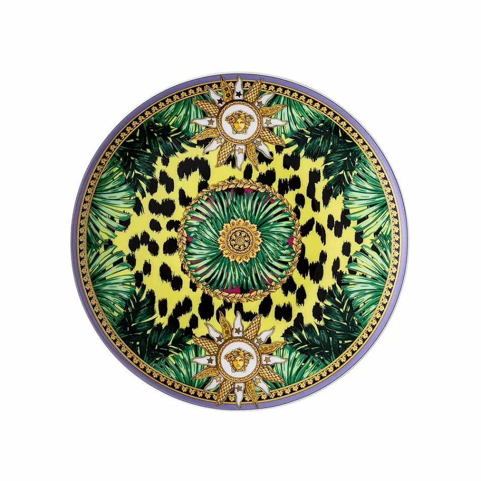Rosenthal Versace Jungle Animalier 4 middagstallerkener Diameter 17 cm - Animalier Viadurini