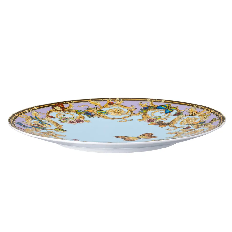 Rosenthal Versace Le Jardin Bordkortplade Diameter 33 cm i porcelæn - Jardin Viadurini
