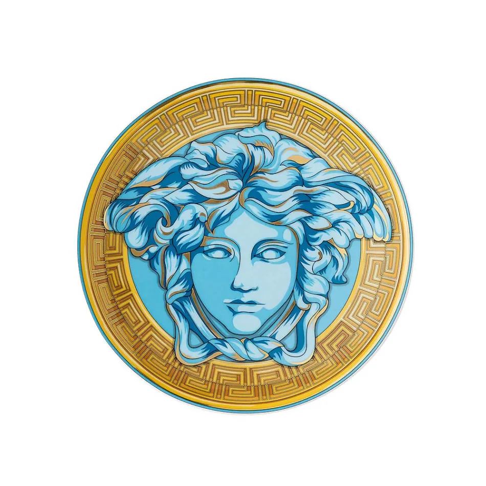 Rosenthal Versace Medusa Amplified 4 middagstallerkener Diameter 17 cm - Medusaamplifield Viadurini