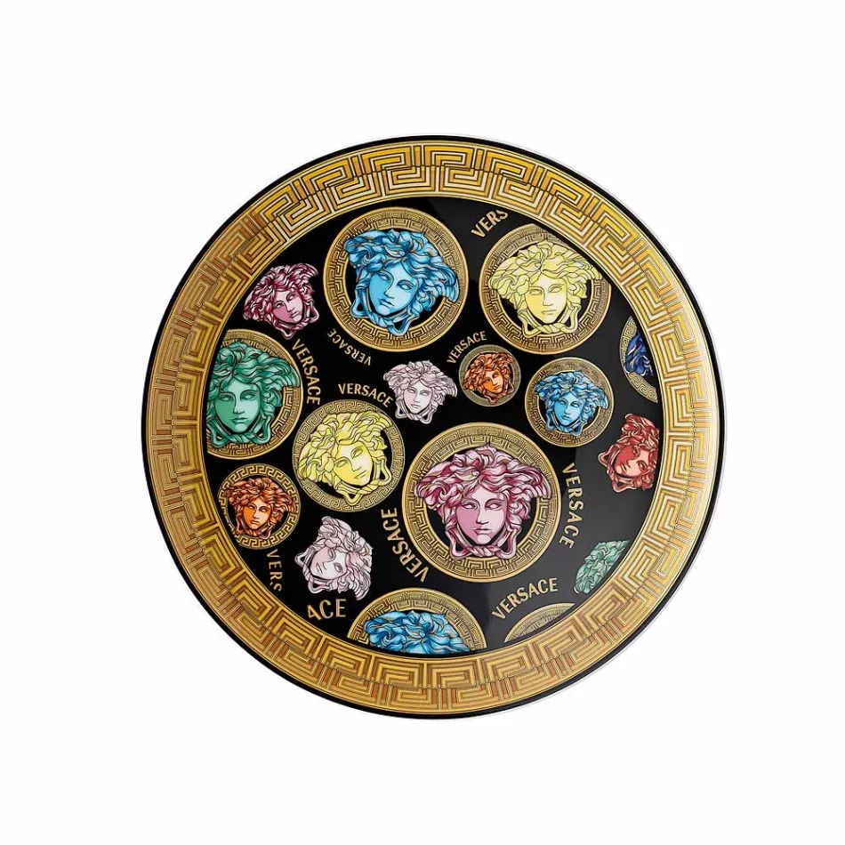 Rosenthal Versace Medusa Amplified Multicolor 4 middagstallerkener - Amplifiedmulticolor Viadurini