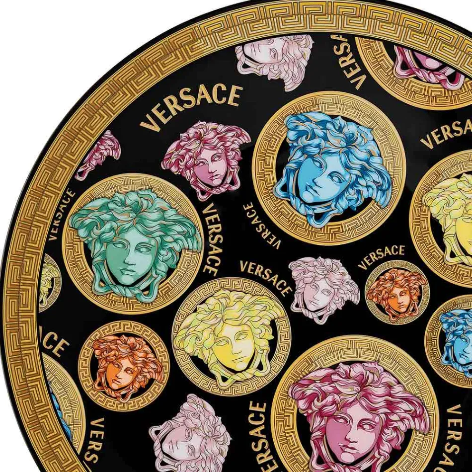 Rosenthal Versace Medusa Amplified Multicolor Bordplade - Amplifiedmulticolor Viadurini