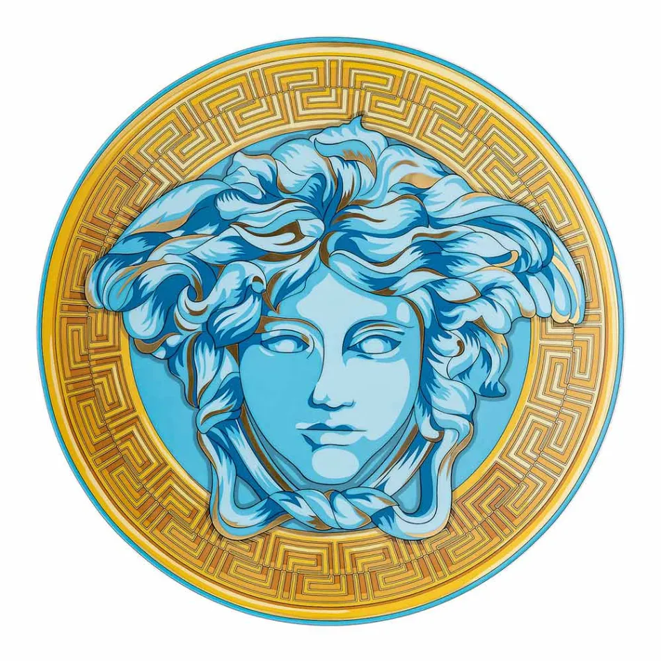 Rosenthal Versace Medusa Amplified Place Card Plade Diameter 33 cm - Medusaamplifield Viadurini