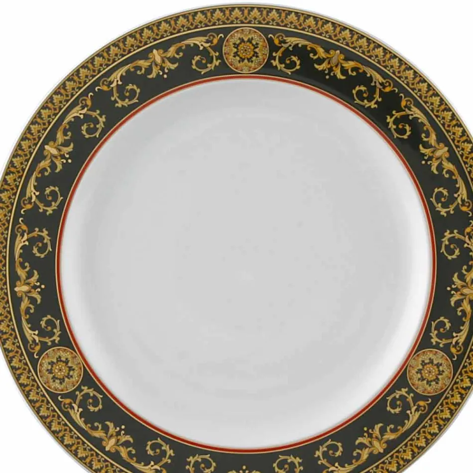 Rosenthal Versace Medusa Blue Plate 27cm porcelæn gulv design Viadurini