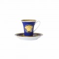 Rosenthal Versace Medusa Blå kop designer kaffe porcelæn