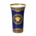Rosenthal Versace Medusa Blå Vase af moderne design porcelæn 26cm