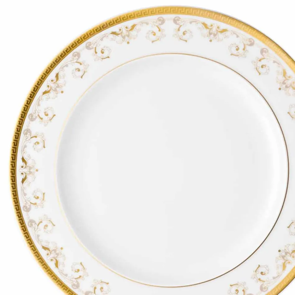 Rosenthal Versace Medusa Gala Guld plade 27cm porcelæn design plan Viadurini