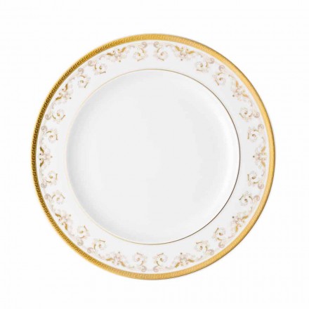 Rosenthal Versace Medusa Gala Guld plade 27cm porcelæn design plan Viadurini