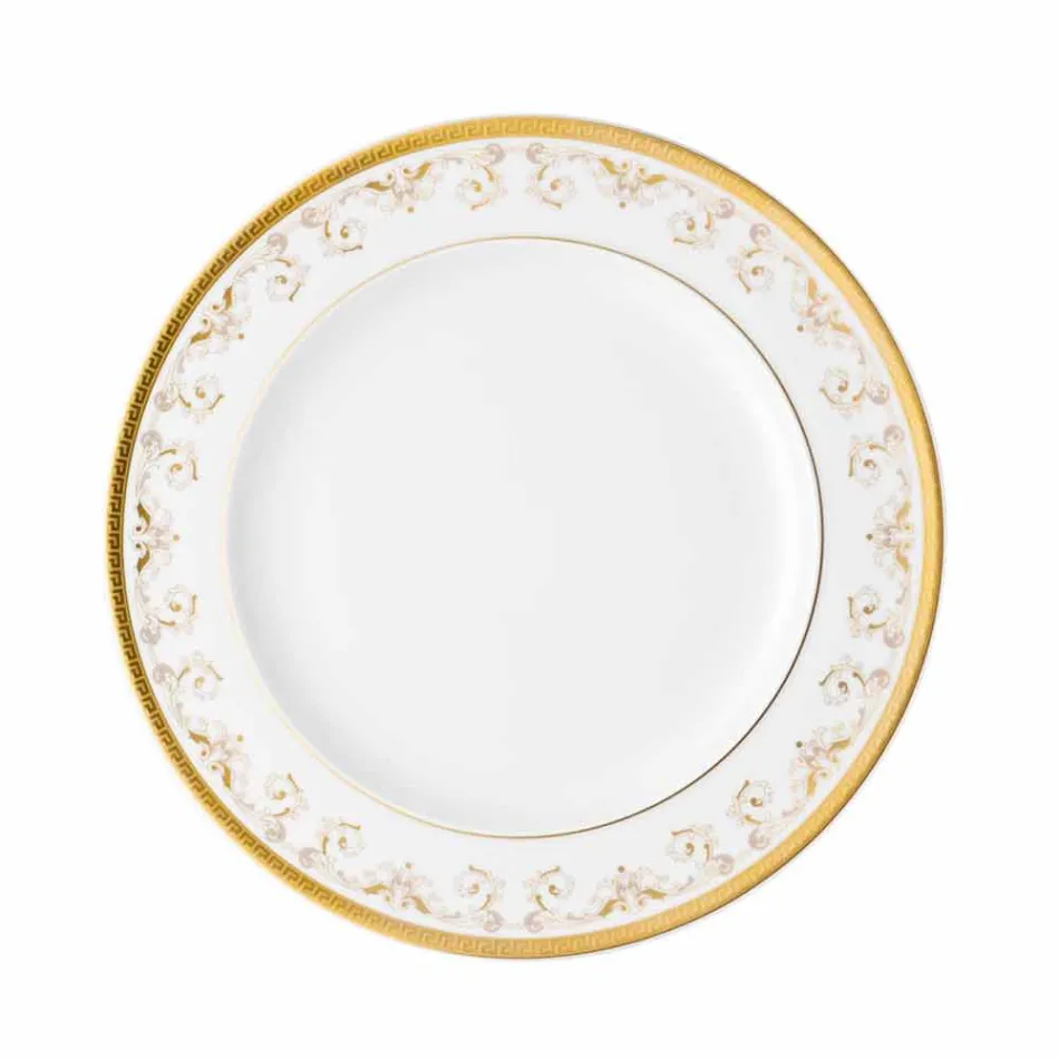 Rosenthal Versace Medusa Gala Guld plade 27cm porcelæn design plan Viadurini