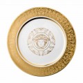 Rosenthal Versace Medusa Gala Gold Plate pladsholder 30cm porcelæn