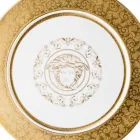 Rosenthal Versace Medusa Gala Gold Plate pladsholder 33cm porcelæn Viadurini