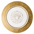 Rosenthal Versace Medusa Gala Gold Plate pladsholder 33cm porcelæn