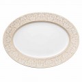 Rosenthal Versace Medusa Gala 40cm porcelæn oval plade design